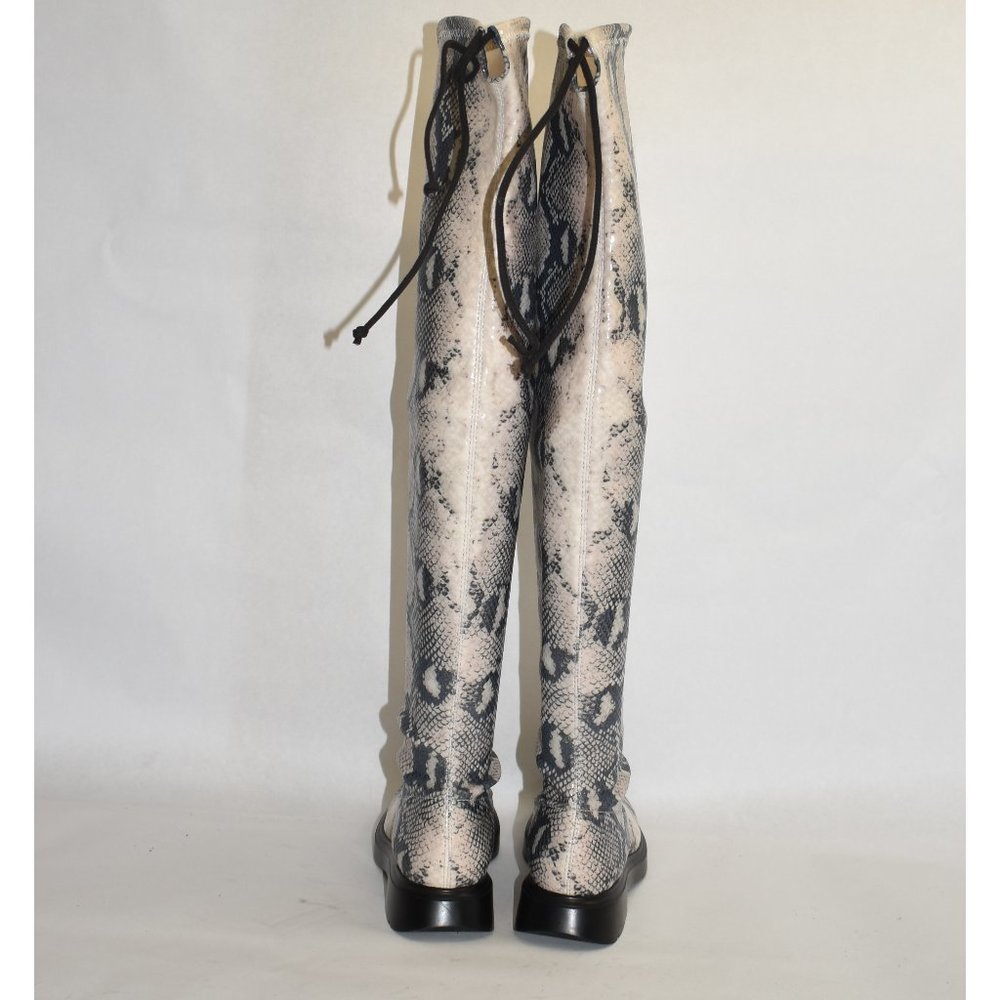 $950 Stuart Weitzman Kristina Python Stretch Over… - image 5